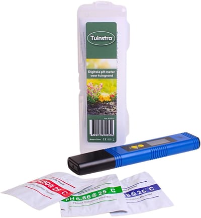 Tuinstra® pH Meter Digitaal - Bodemtester Grond - Voor Tuin & Gazon - LCD Scherm - Nederlands Merk - Incl. kalibratie set