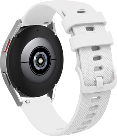Siliconen bandje - geschikt voor Garmin Vivoactive 4 / Venu 2 / Venu 3 / Forerunner 255 / 265 - wit