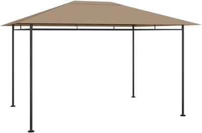 Tuinpaviljoen - Feesttent - Buitenfeesten - Waterafstotend doek - 4x3x2.7 meter - Taupe