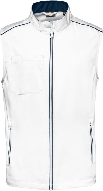 WK. Designed To Work Gilet Day To Day WK6148 - White / Navy - 4XL