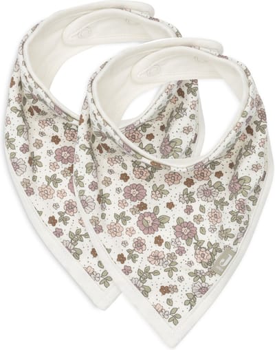 Jollein Slab Bandana Retro Flowers (2pack)