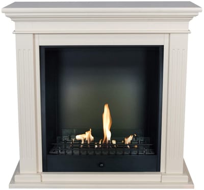 Xaralyn Bio-ethanol haard - Cadiz BCL-MDW - Witte MDF Haardombouw - 3 KW Verwarming
