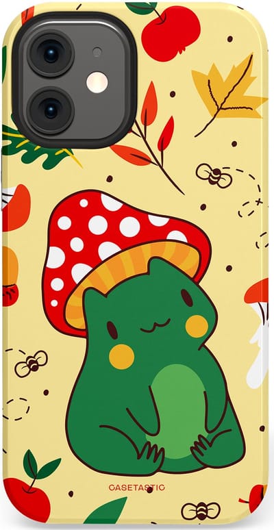 Casetastic Hoesje Geschikt voor Apple iPhone 12 Mini - Stijlvolle Beschermende Duo-layer Case - Kwakende vriendjes
