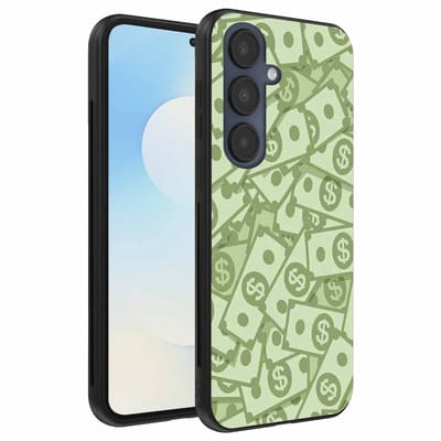 Geschikt voor Samsung Galaxy S25 FE Telefoonhoesje met Geld Opdruk - TPU Backcover Case With Money Design - Smartphonica geschikt voor Samsung Galaxy S25 FE