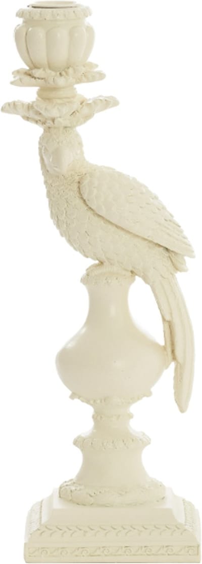 Kandelaar - Kaketoe - Creme 13x12x37,5