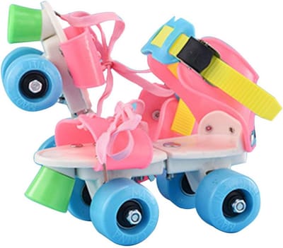 Verstelbare Quad Rolschaatsen voor Kinderen met 4 Wielen - Dubbele Rij Skates