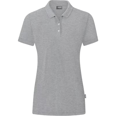 Jako Organic Polo Dames - Lichtgrijs Gemeleerd | Maat: 44