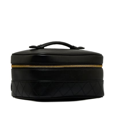 Vintage Chanel CC Vanity Bag Black