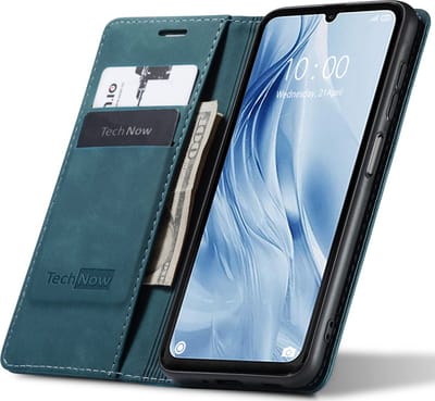 Hoesje geschikt voor Xiaomi Redmi 13C 4G / Poco C65 - Book Case Leer Slimline Blauw