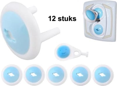 CHPN - Stopcontact beveiliger - Stopcontact dopjes - Stopcontact dichtmaken - babyproof - Veiligheid - Vinger in stopcontact - Blauw