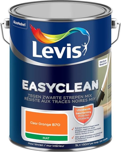 Levis - Easyclean Tegen Zwarte Strepen Mix - Clear Orange B70 - Mengverf - 5 L