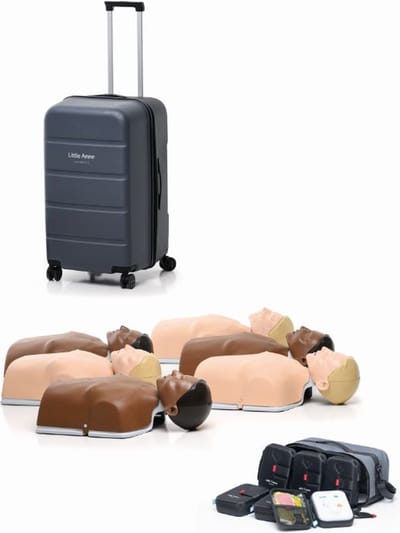 Little Anne Combo 6 stuks met AED trainers - Reanimatietorso - Trolley - Laerdal