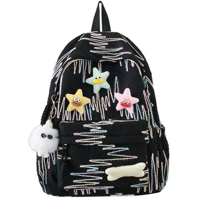 Schooltas in Koreaanse stijl Middelbare schoolmeisje Hoge looks Schattige Zoete Rugzak Vrouwelijk Middelbare school College student Zacht Meisje Reisrugzak Single Pack