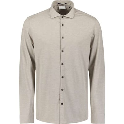No Excess Shirt Jersey Melange Stretch Clay Größe: XL | Business hemden Outlet | Herren