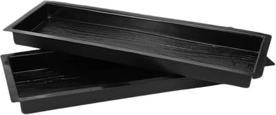 Betonnen Vorm - Bestrating Mal - Tuinpad Aanleggen - Herbruikbaar Plastic - 63 x 23 x 5 cm - Zwart