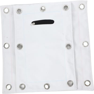 Bokspads - Stootkussen Muur - Bokstraining Thuis - Duurzaam Canvas - 40x40x3 cm - Wit