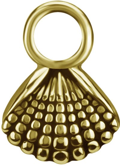 Crazy Needles - Charms - CoCr NF - Gouden Schelp - D-083