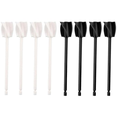 Verfmixer Booraansluiting, Helix Verfmixer Hars Boormixer Verfroerders Booraansluiting 4 Black & 4 White