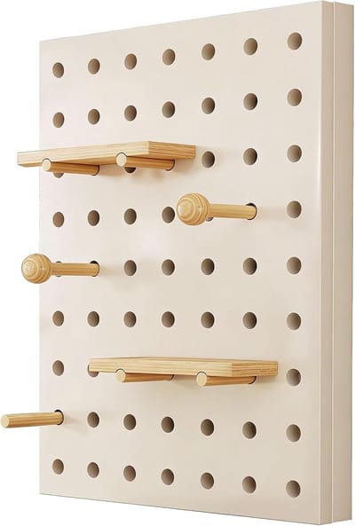 Decoratieve Zekeringkast - Groepenkast Afdekking - Wandmontage Verbergen - Met Handige Plank - 40x30cm Verticaal - Natuurlijk Hout