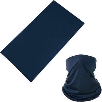 Donkerblauwe col - Blauwe shawl - Col - Sjaal - Gezichtsmasker - Nekwarmer - Wintersport sjaal - Elastisch - Blauw - One Size - Unisex - CHPN