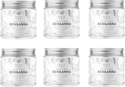 BEN&ANNA - whitening tandpasta met fluoride 100 ml - 6 Pak