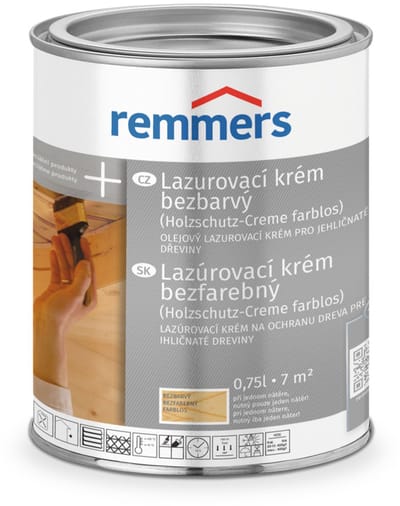 "Remmers Houtbeschermingscreme kleurloos 0,75 liter"