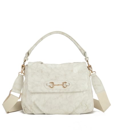 Giuliano kunstlederen schoudertas Cheyenne - Beige - Gewassen - Dames