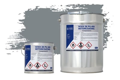 Wixx 2K PU 450 Betoncoating - 5L - RAL 7046 | Telegrijs 2