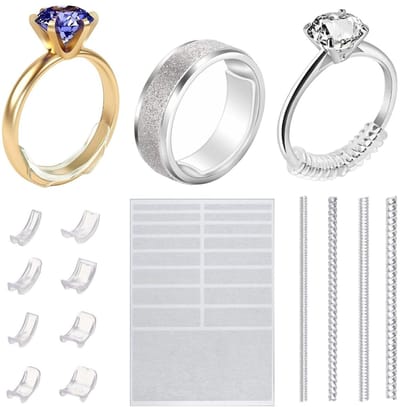 Fako Bijoux - Ringverkleiner Set - Ring Verkleiner - All-In-One Set - 31 Stuks - Transparant