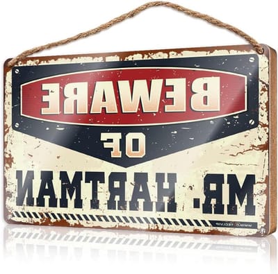 Huisnummerbord Hout - Decoratief Bord - Deur Decoratie - Grappige Tekst - 20 x 30 cm - Houtkleur