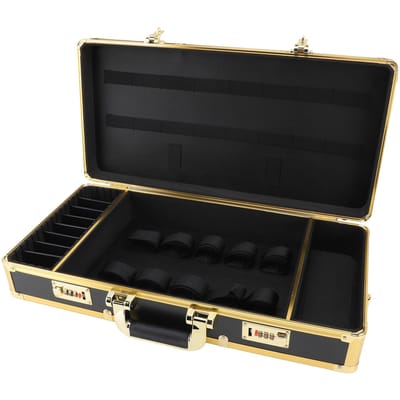 Mallette Organisateur Coiffeur Serrure à Numéro de Sécurité 3 Chiffres Portable Mallette Fournitures de Barbier black