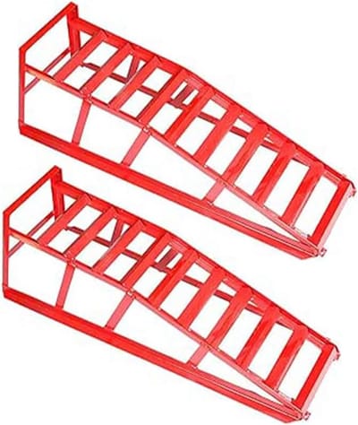 Oprijplaten voor auto's tot 1 ton - 82 cm hoogte voor werkplaatsen en noodgevallen