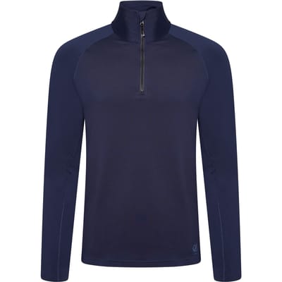 Dare 2B Heren Fuser Core Stretch Half Zip Thermo Top (Nachtelijke Marine)