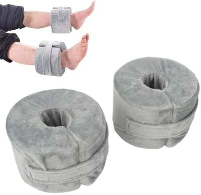 Dailygoods- Hielkussen 360° Rotatie - Hielbeschermers - Voetsteun - Antidecubitus Kussen - Wasbaar - Vermindert Hielpijn 89%