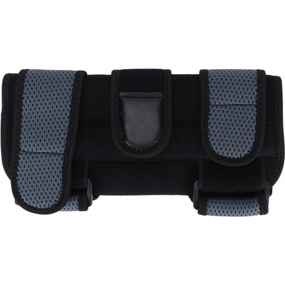 Coudière respirante Fixation du coude Attelle de nuit Support pour le syndrome du tunnel cubital Nerf ulnaire black