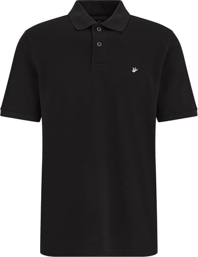 WE Fashion Heren regular fit polo met structuur