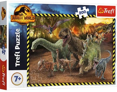 Trefl Dinosaurs from the Jurassic Park Universal Jurassic World Legpuzzel - 200 stukjes - Vanaf 6 jaar