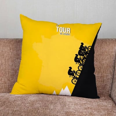 Tour De France Fiets Fiets Kussensloop Voor Huis Slaapkamer Auto Kantoor Decoratie Woonkamer Bank Kussenhoes Geschikt 45x45cm