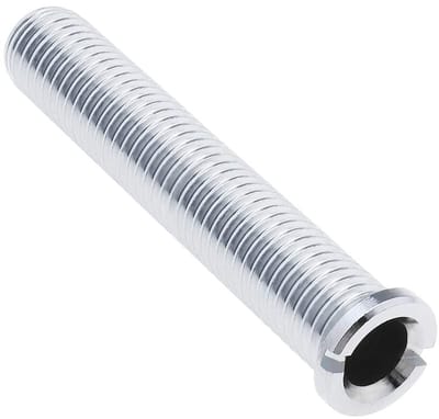 Dailygoods- Wastafelplug Verchroomd Messing - Gootsteenschroef 70mm - Antislip Design - Schroefdiameter M12 - Duurzaam - Roestvrij.