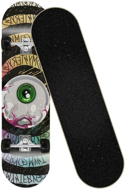 Compleet Skateboard - Cruiser Board - Stunts en Tricks - 8 Lagen Esdoorn Dek - 31 x 8 inch - Groen