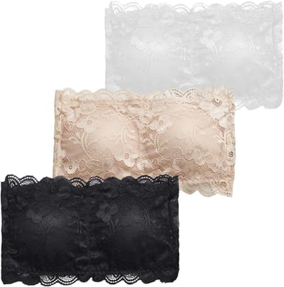 Set van 3 Draagcomfortabele Bhloze Tops voor Dames - Ideaal voor Onder Kleding en Casual Gebruik