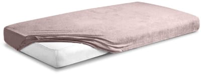 Matex FROTTE PREMIUM - Hoeslaken - 130x190/140x200 cm - Brudny Roze - OEKO-TEX Certificaat