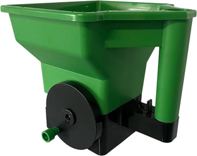 Handstrooier Tuin - Strooier Zaad - Gelijkmatig Verdelen - Crank Mechanisme - 22.5 x 21 x 24 cm - Groen
