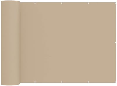 vidaXL - Balkon - Privacy - Scherm - 150 - x - 300 - cm - Stof - met - PU-coating - Beige