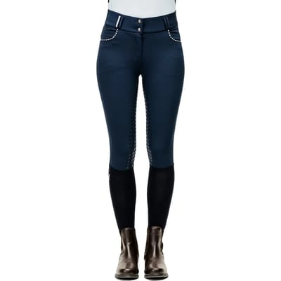 Dames rijbroek met volledige grip en hoge taille Horseware Newmarket