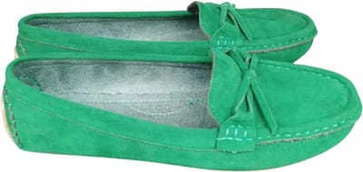 Bovista Loafers Dames - Met Hak - Damesschoenen - Instappers - Groen - Maat 36.5