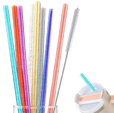 Solidchoice - Dailygoody - Herbruikbare Rietjes - Lange Plastic Rietjes - Kleurrijk