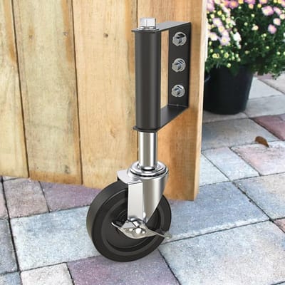 Poortwiel 100 mm met veerbelasting voor zware poorten en hekken
