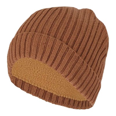 Muts jongens - Ribbed - 2 t/m 8 jaar - Camel / 2/4 Jaar