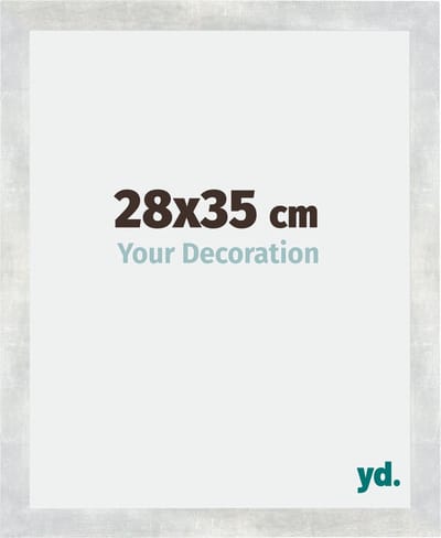 Your Decoration - Fotolijst 28x35 cm - MDF - Zilver Glanzend Vintage - Mura